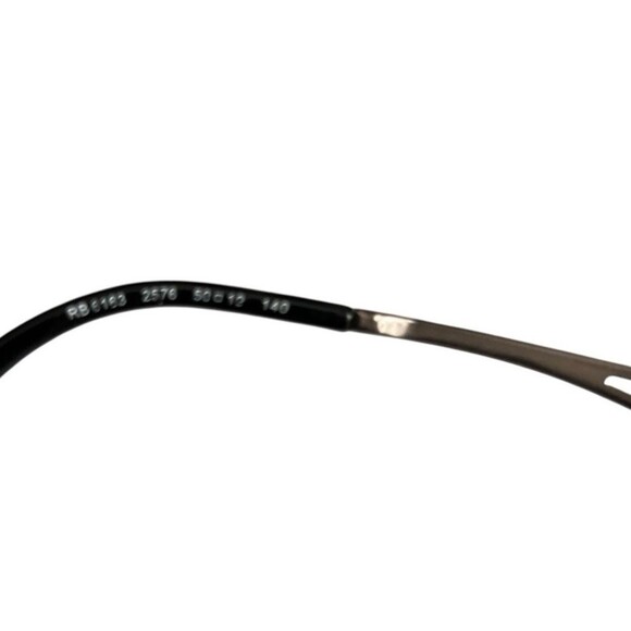 Ray-Ban RB6163 2576 Eyeglasses Half Rim Black Rectangular FRAMES ONLY - Picture 7 of 7